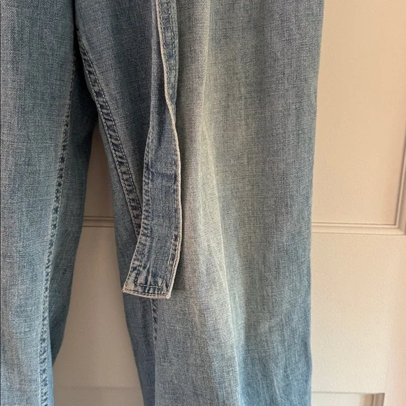 NWOT FREE PEOPLE DENIM JUMPER SIZE 6 - Picture 4 of 4